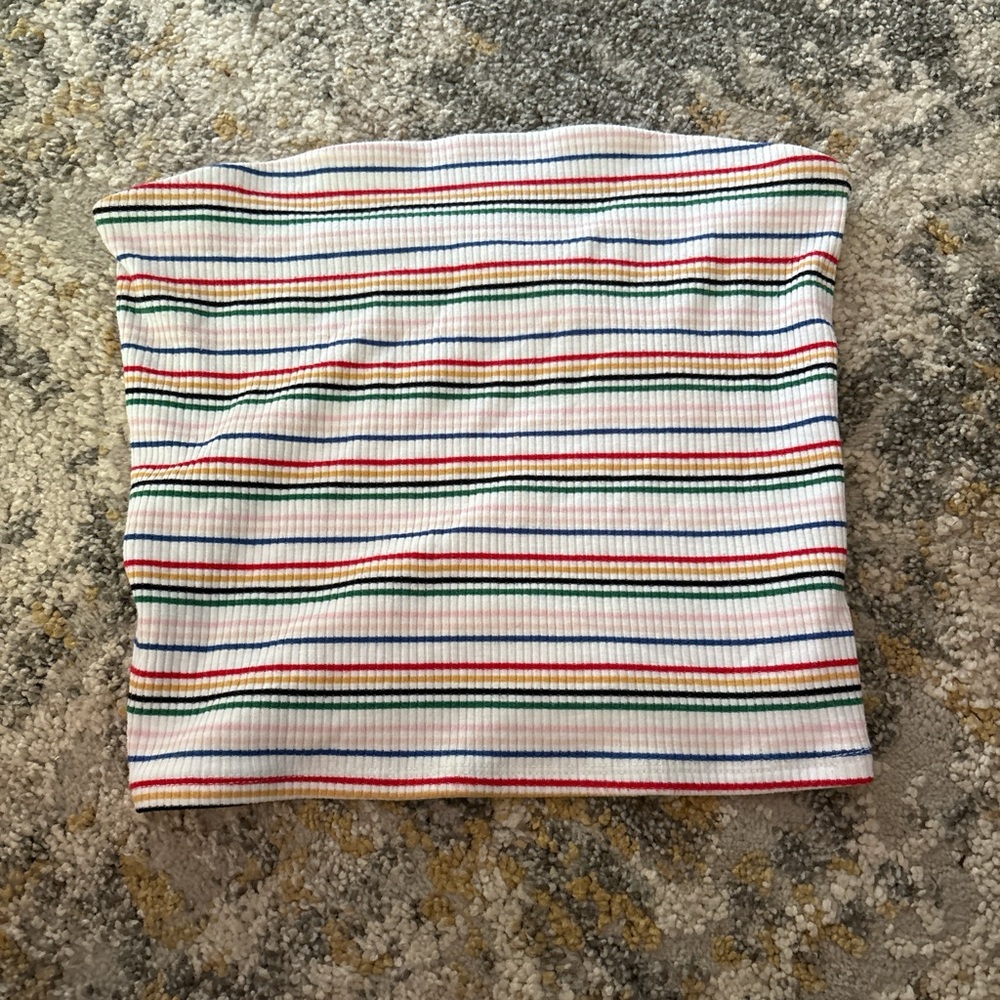 American Eagle Outfitters Multicolor Striped Tube Top